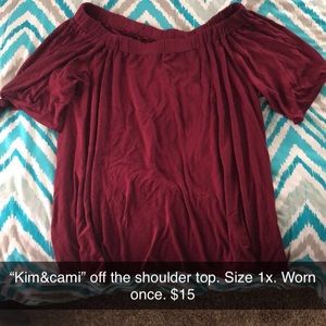 Off the shoulder top